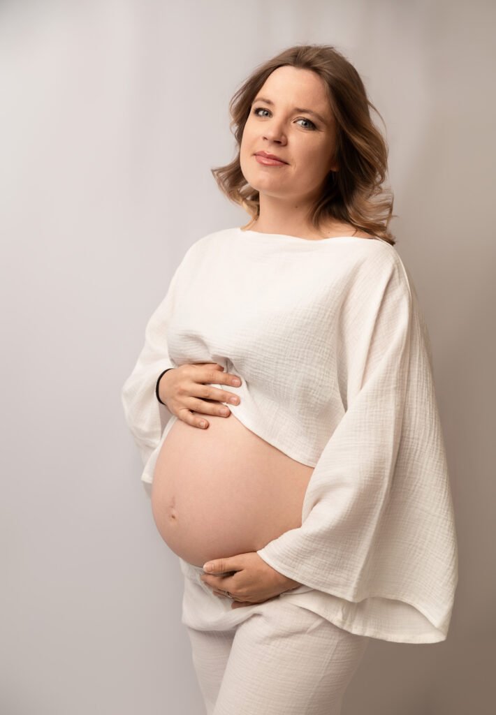 Posing shooting grossesse portrait